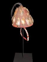 Lega Hat with Shell Adornment MW63 - D.R. Congo 3